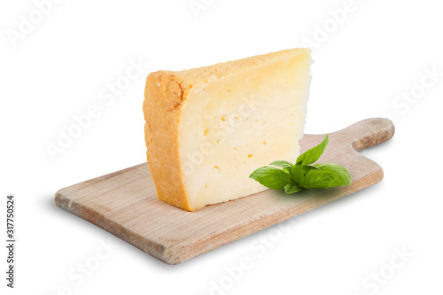 cheese on a cutting board photo