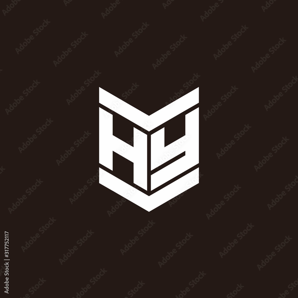 Logo alphabet monogram with emblem style Logo alphabet monogram with emblem style