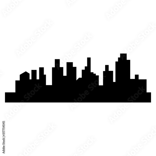 Modern City skyline . city silhouette. vector illustration © evandri237@gmail