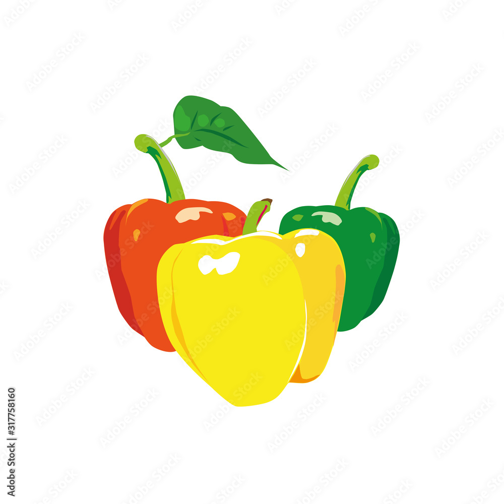 paprika, vector illustration paprika, vector illustration