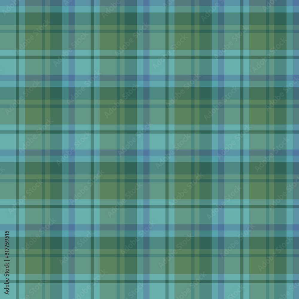 Seamless pattern in positive discreet green and blue colors for plaid, fabric, textile, clothes, tablecloth and other things. Vector image. Seamless pattern in positive discreet green and blue colors for plaid, fabric, textile, clothes, tablecloth and other things. Vector image.