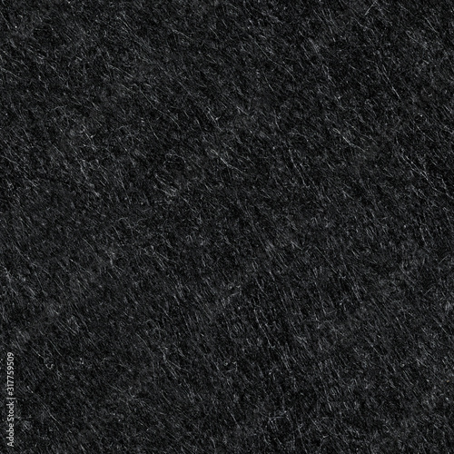 Black felt material texture. Colorless seamless background