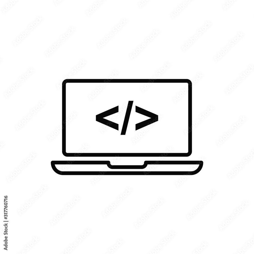 braces character vector icon. programming code symbol braces character vector icon. programming code symbol