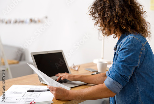 Woman working at the office