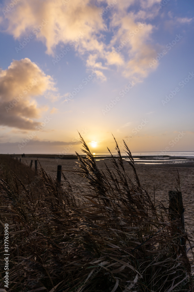 sunset at the sea