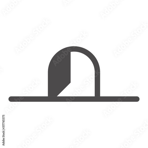 Mouse hole icon in flat style.Vector illustration.