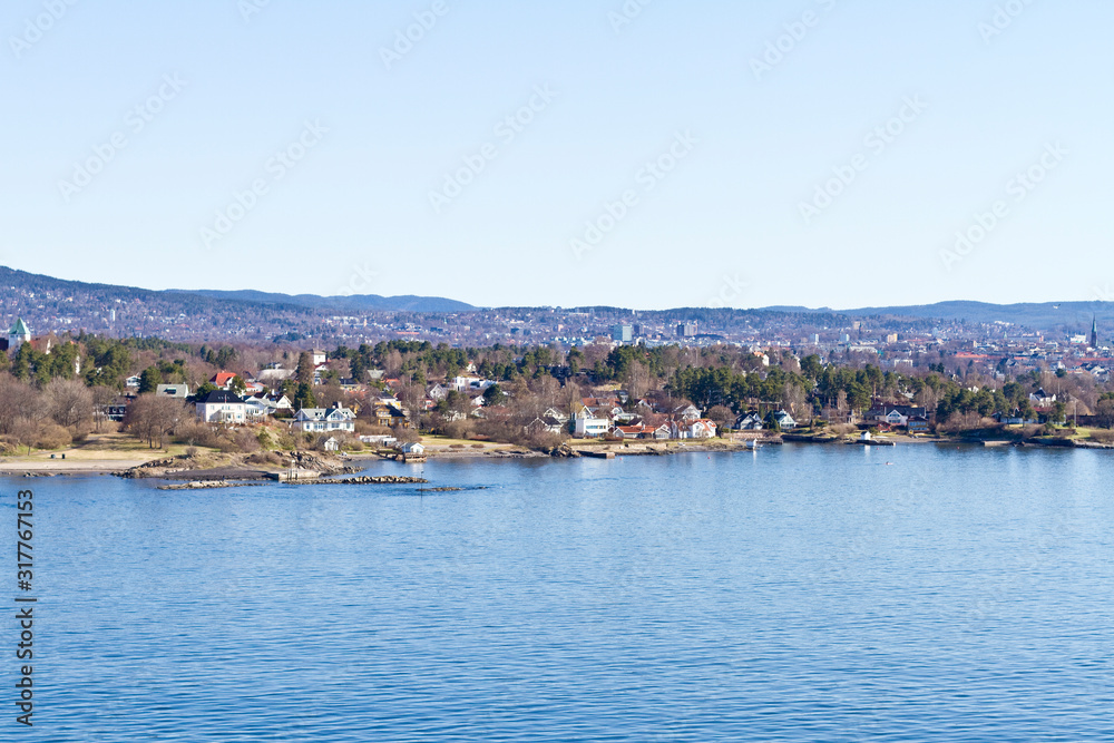 Scandinavia, Norway, Oslo, Coast and cityview Scandinavia, Norway, Oslo, Coast and cityview
