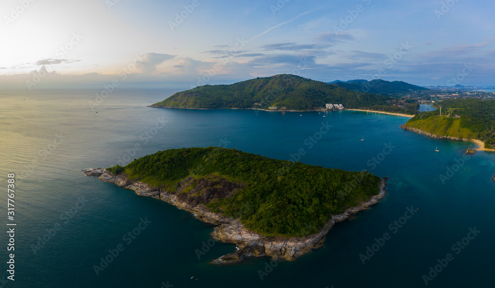 Koh Yao Noi, Phuket, Thailand Panoramic View aerial drone uav tropical paradise ko yao noii thai island