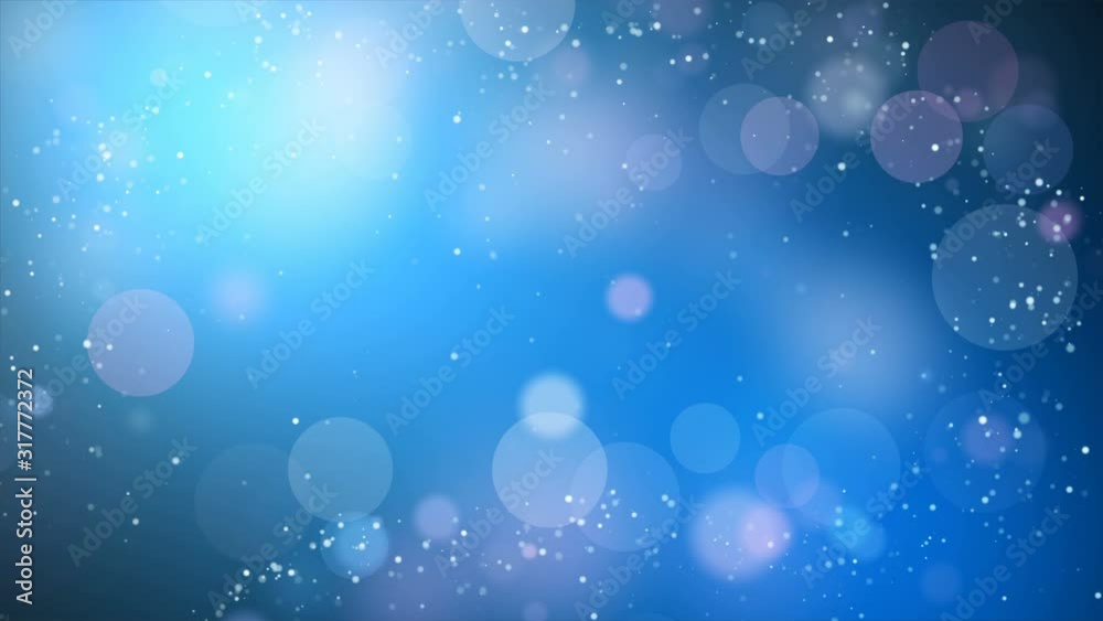 celebration background blue particles light motion