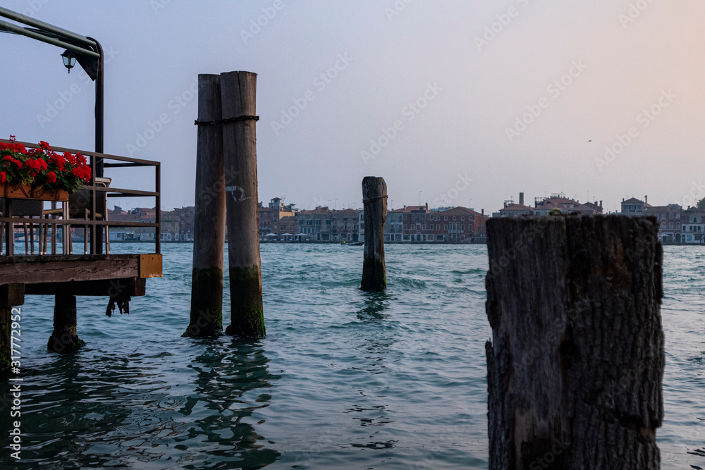 pier at sunset in Venice