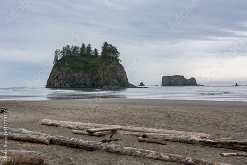La Push - the most beautiful place in Clallam County County, Washington, USA. Impressive beach, ocean, nature photo