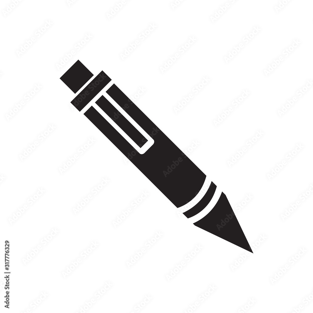 Fototapeta premium Pen icon vector design template