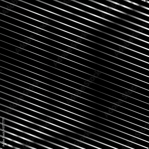 Abstract neon vector with stripes of grey colors on black background. Vector graphic illustration.