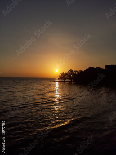 sunset at sea © yogendran