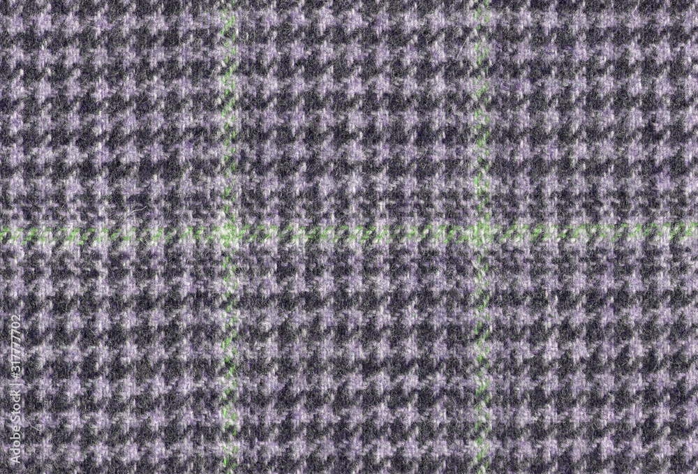 Rose, light green color. Houndstooth seamless. Wool Background Texture. Coat close-up. Expensive men's suit. High resolution