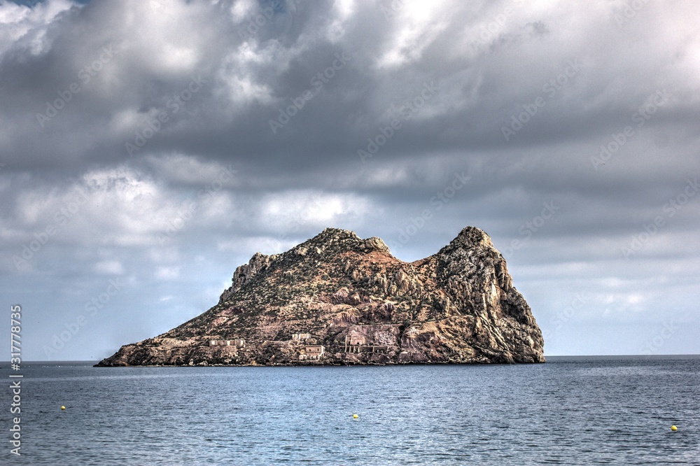 El Fraile Insel an der Spanischen Küste El Fraile Insel an der Spanischen Küste