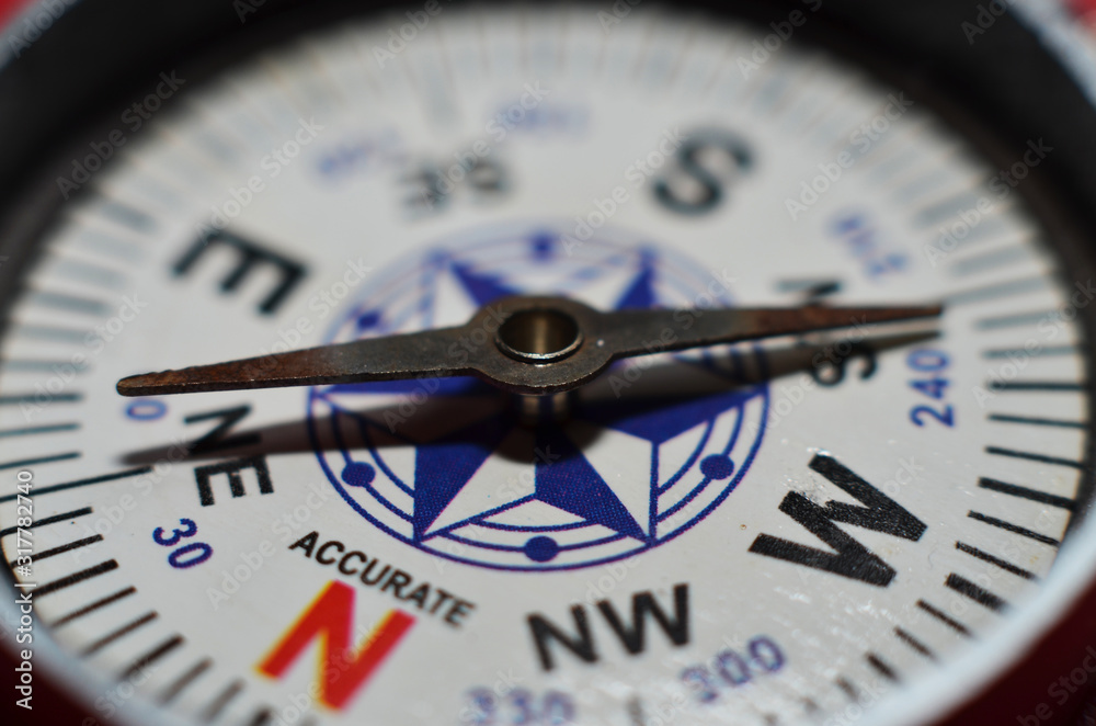 Compass needle made of flat black iron Compass needle made of flat black iron