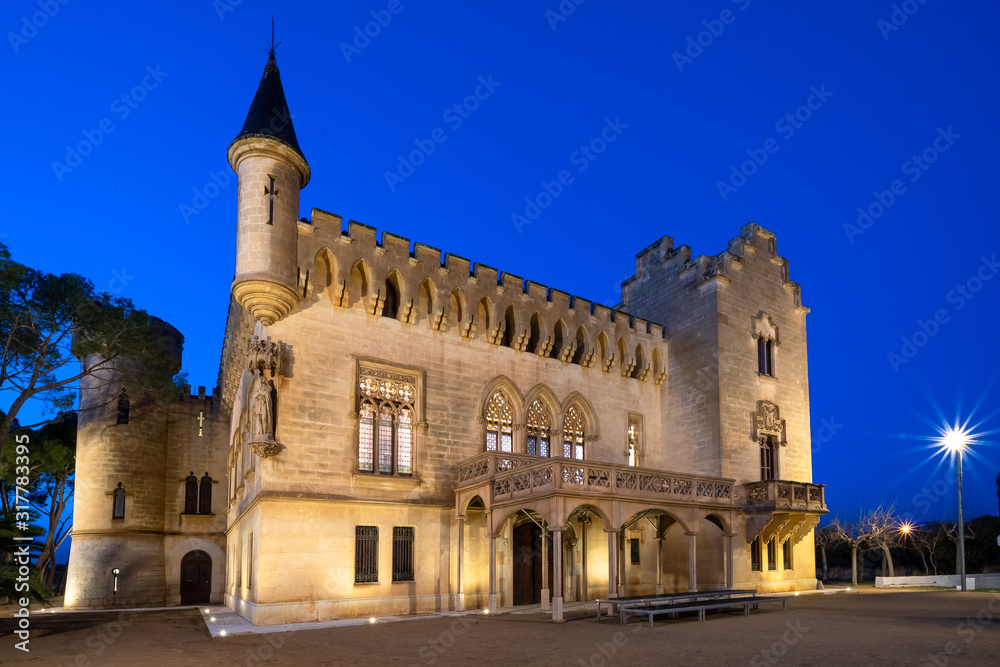 Neoclassical castle located in Vila-seca, Tarragona, Spain