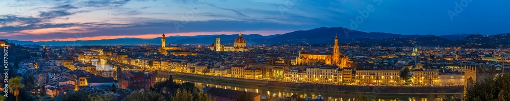 Panoramic View from Piazzale Michelangelo,Florence,Italy