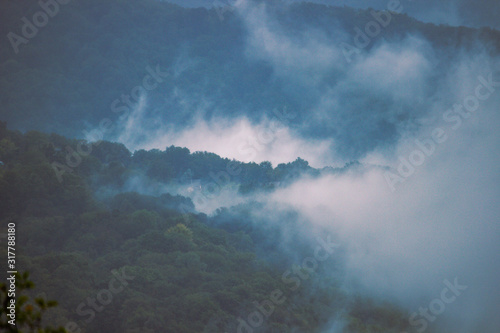 dramatic sky with clouds