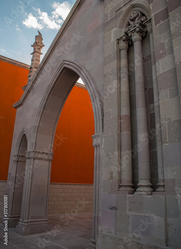 Close up of a Church in Saint John of the Lakes, Jalisco, Mexico