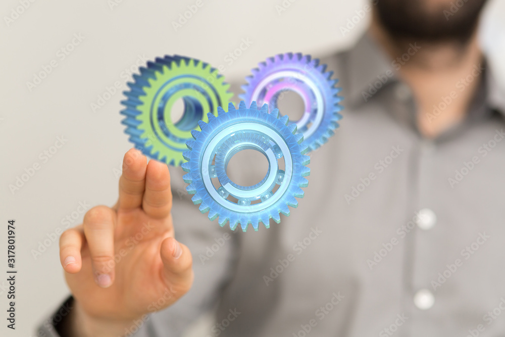 gear Technology setting concept background. gear Technology setting concept background.