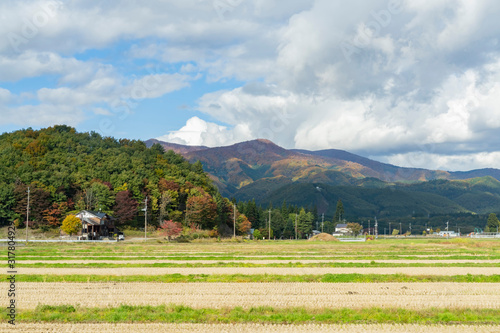 Beautiful fall color around Lake Tazawako photo