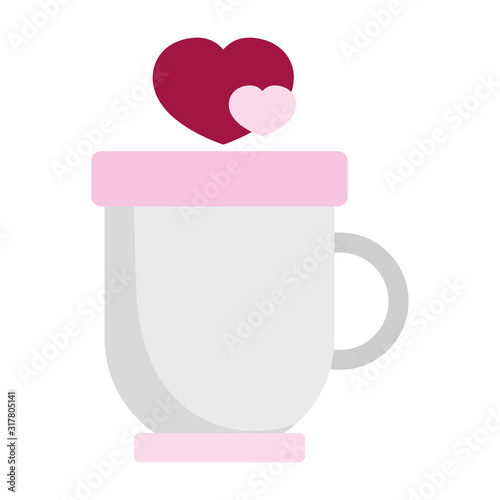 happy valentines day, coffee cup hearts love