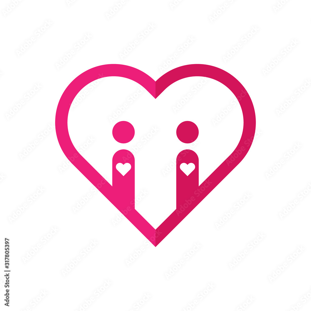 Dating app icon. Dating app logo. Love icon. Love logo design vector Dating app icon. Dating app logo. Love icon. Love logo design vector