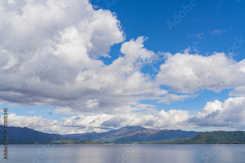 Beautiful landscape of Lake Tazawako photo