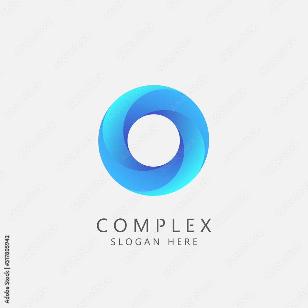 Complex Business Logo Concept. Teamwork, Social, or Community Symbol. Vector Illustration Complex Business Logo Concept. Teamwork, Social, or Community Symbol. Vector Illustration