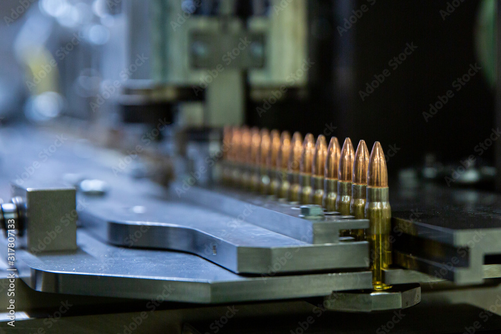Production bullet for automatic rifle. 7.62 mm bullet for automatic rifle Production bullet for automatic rifle. 7.62 mm bullet for automatic rifle