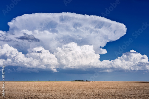 Thunderstorm cumulonimbus clouds photo