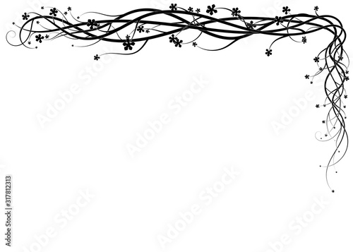 ivy creeper on a white background ornament