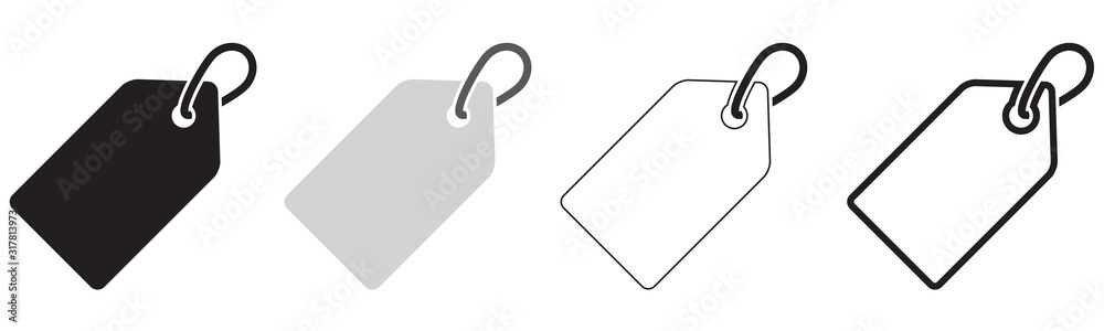 SYMBOLE ÉTIQUETTE AVEC FICELLE