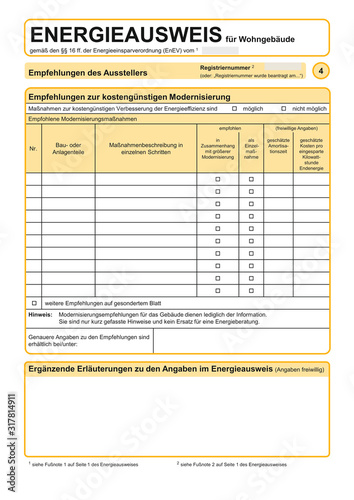 Energieausweis EnEV 2014 blanko Seite 4