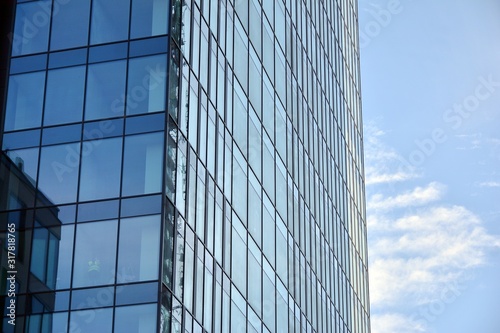 Wallpaper Mural Abstract reflection of modern city glass facades Torontodigital.ca