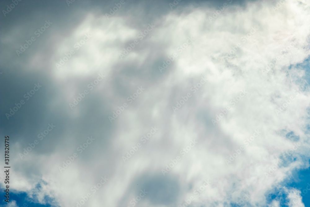 White clouds in a blue sky White clouds in a blue sky