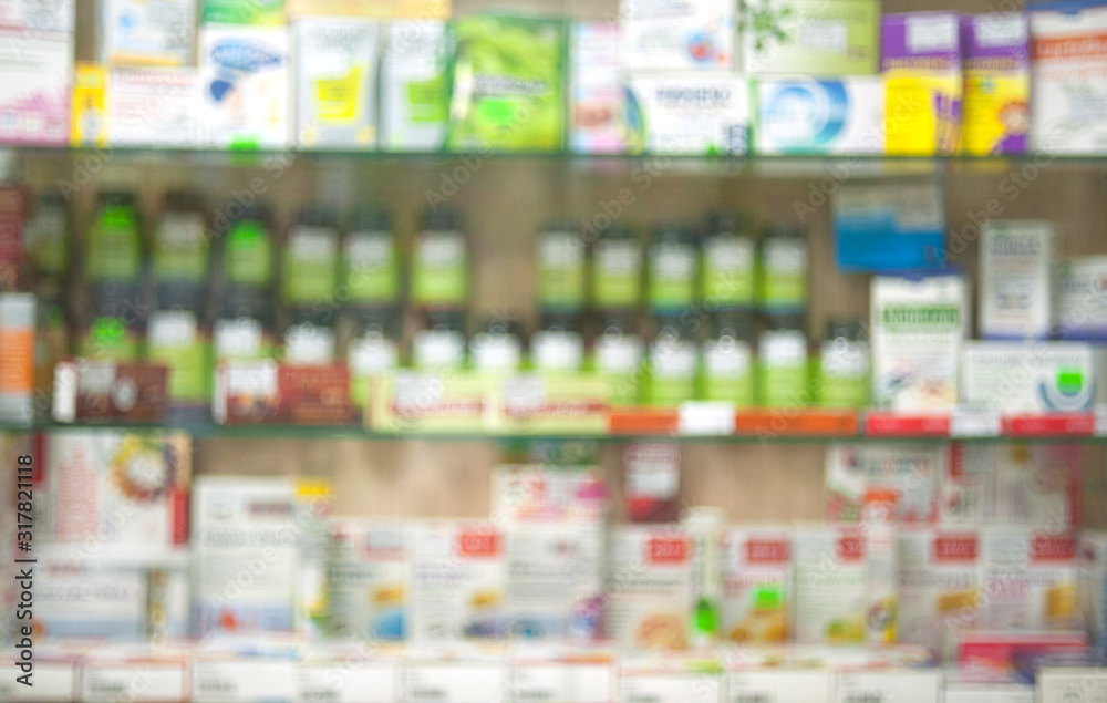 pharmacy abstract blurred background