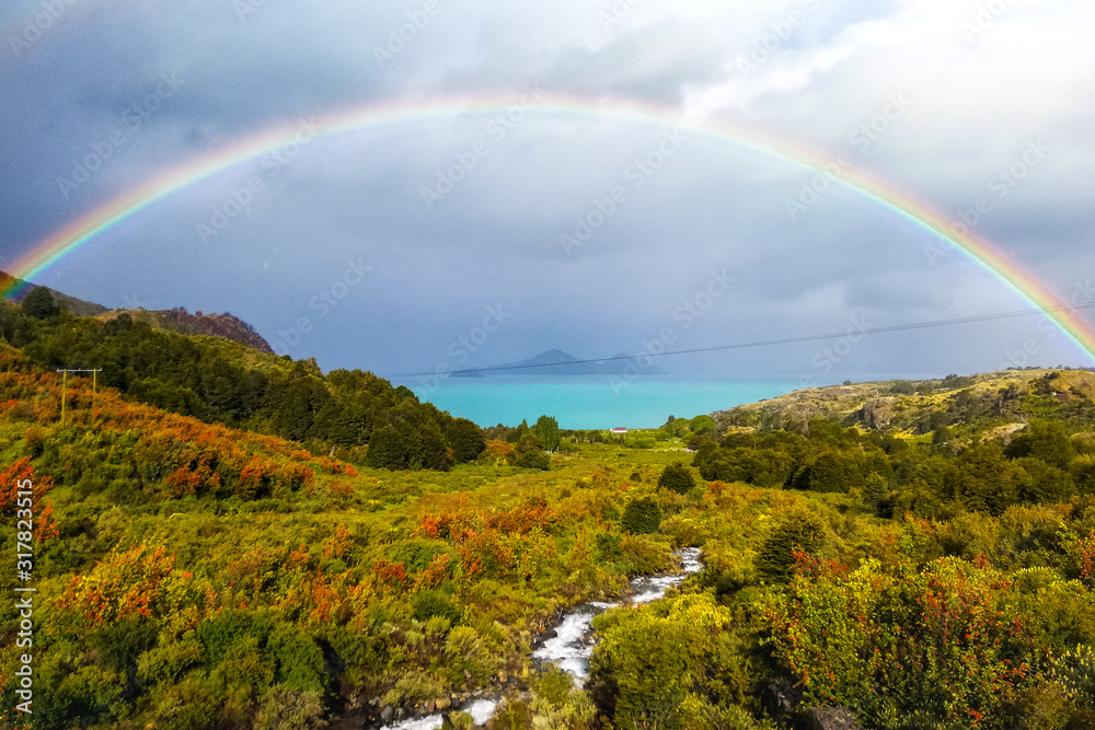 rainbow in mountains rainbow in mountains