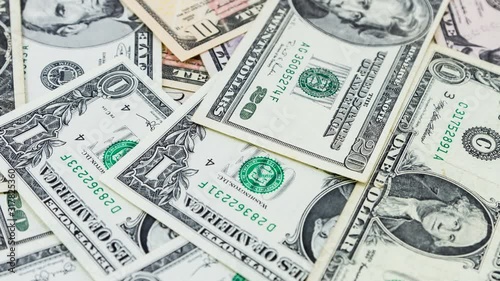 Wallpaper Mural American dollar bills or banknotes. US currency Torontodigital.ca