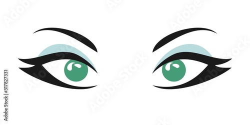 Design of woman eyes illustration