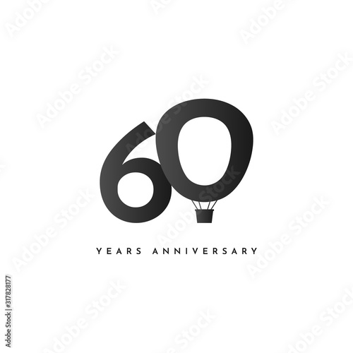 60 Years Anniversary Template Design