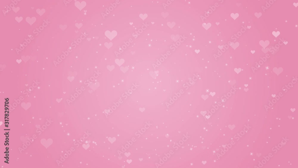 Loop ready file - Rising particle motion background included heart shape, Pink color Loop ready file - Rising particle motion background included heart shape, Pink color