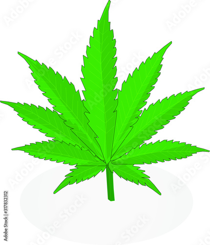 List konopli simvoliziruyet meditsinskoye lecheniye marikhuanoy i rasslableniye. 73/5000 Cannabis leaf symbolizes medical treatment of marijuana and relaxation.