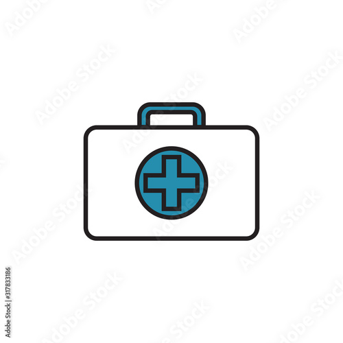 medical kit bag icon