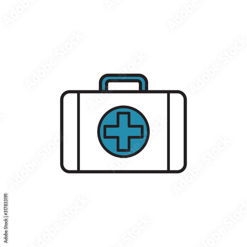 medical kit bag icon