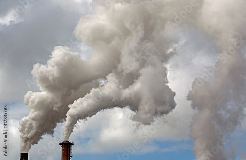 sky full of smoke