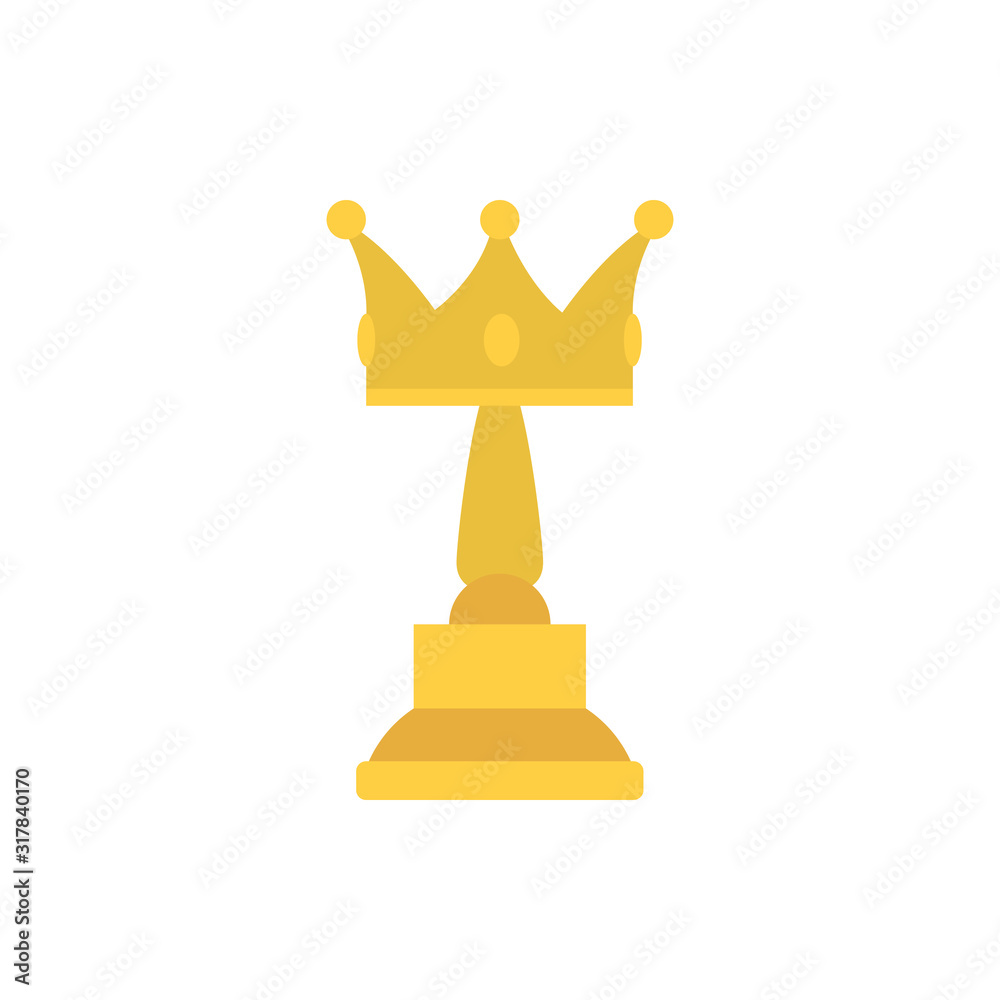 Isolated gold crown trophy vector design Isolated gold crown trophy vector design