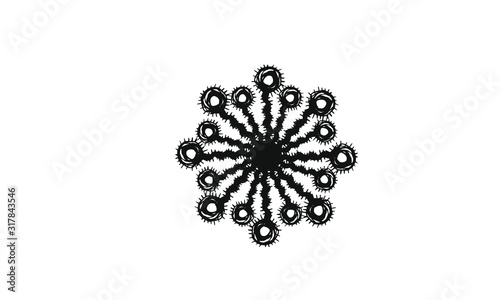 Pin jack pattern flower texture